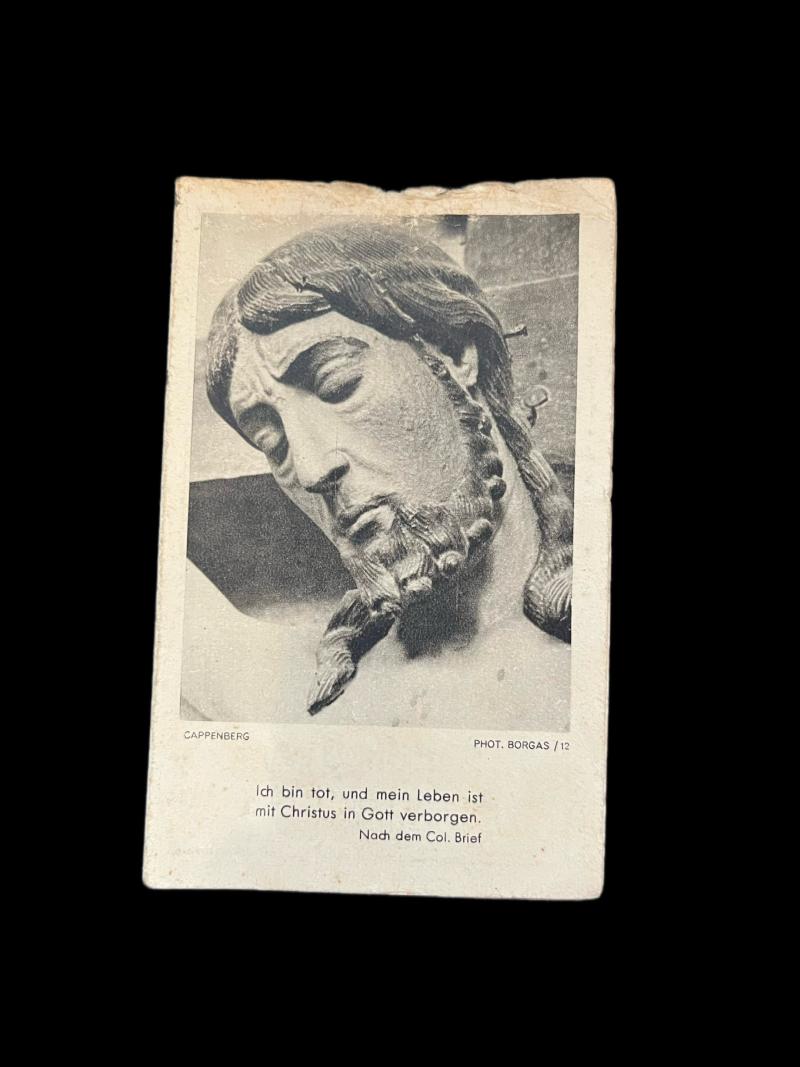WW2 GERMAN DEATH CARD