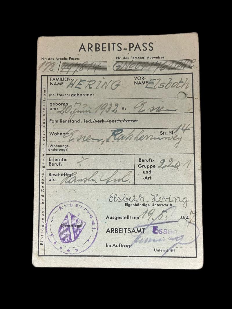 GERMAN ARBEITS-PASS