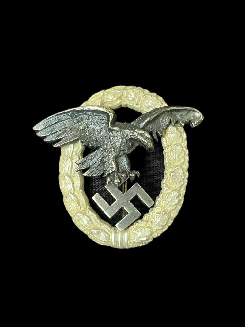 WW2 GERMAN LUFTWAFFE OBSERVERS BADGE (C.E. JUNCKER BERLIN)