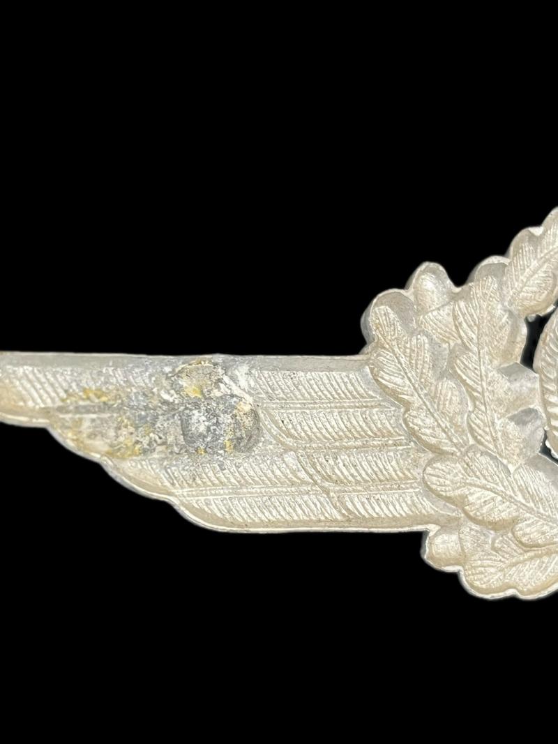 WW2 GERMAN LUFTWAFFE ALUMINIUM WREATH AND COCKADE