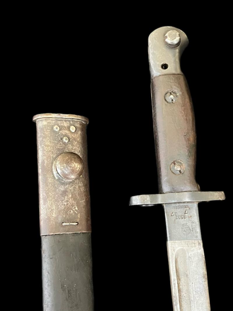 WW1 1907 PATTERN 1917 DATED SANDERSON SMLE BAYONET