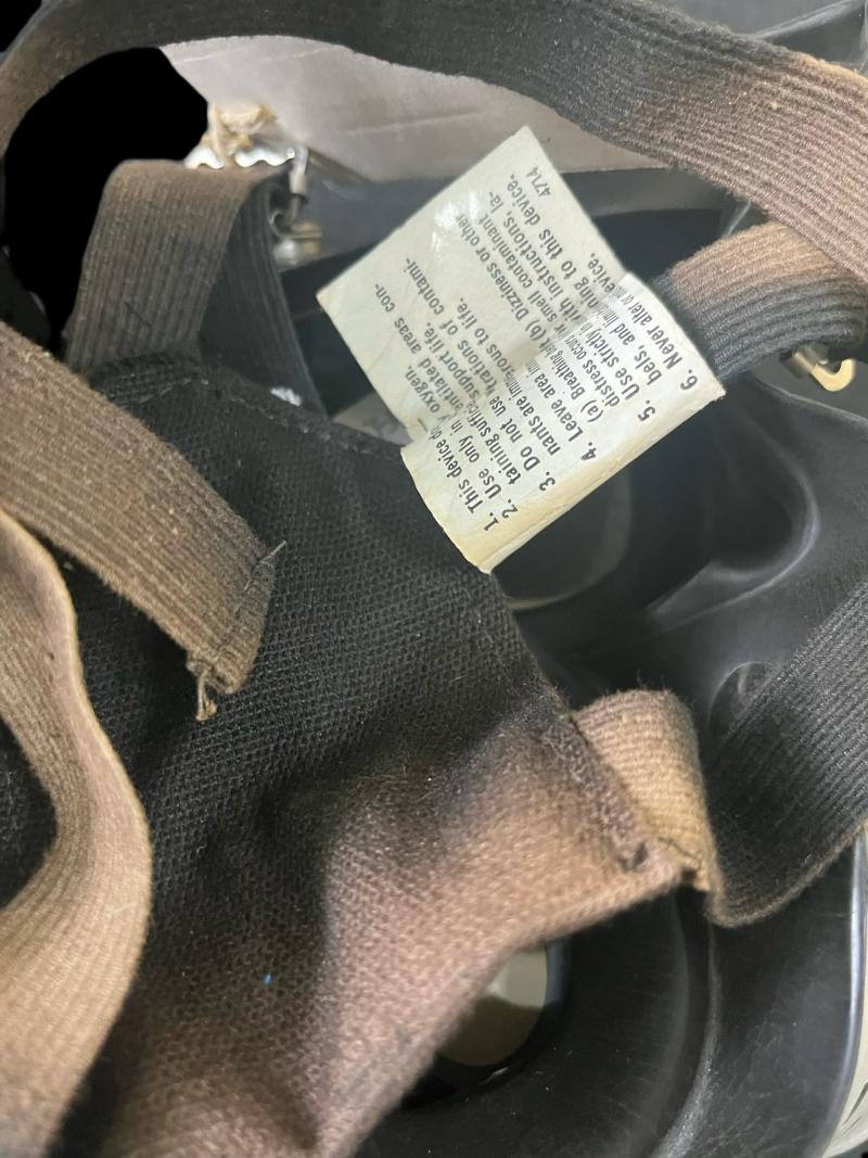 U.S. BM-21B-98 GAS MASK WITH OPTICAL R57 FILTERS