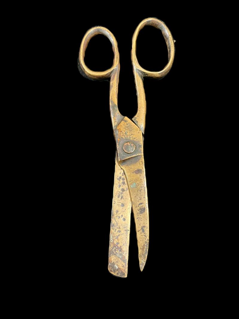 RARE WW1 BRITISH BRONZE NON SPARKING SHEARS/SCISSORS