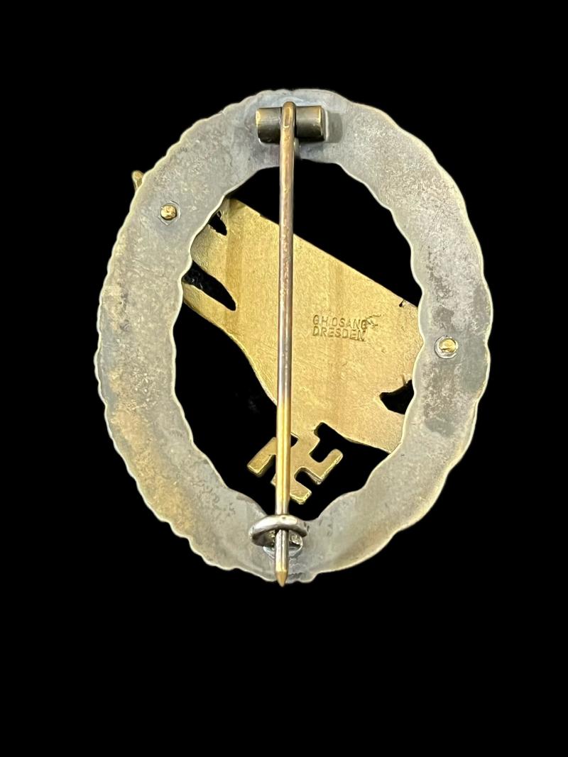 WW2 GERMAN FALLSCHIRMJAGER BADGE (G.H. OSANG DRESDEN)