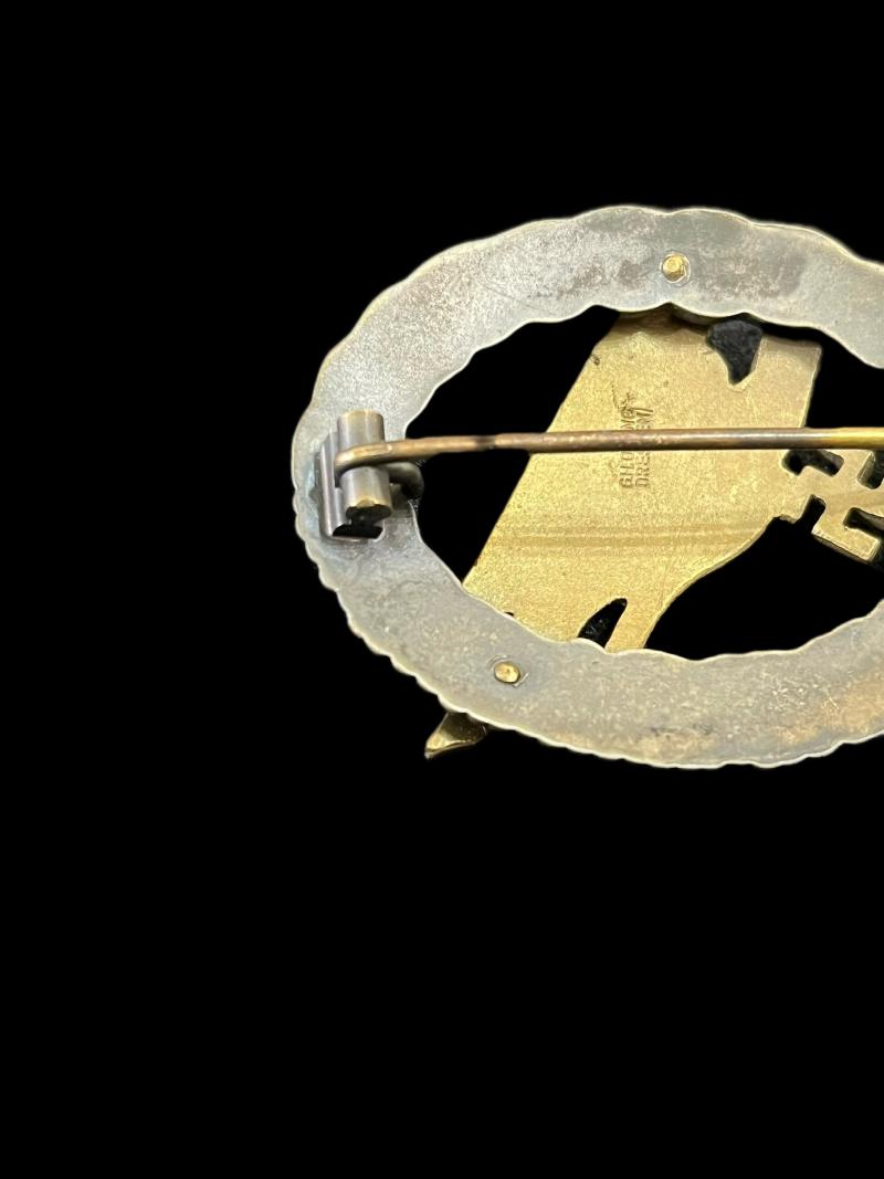 WW2 GERMAN FALLSCHIRMJAGER BADGE (G.H. OSANG DRESDEN)