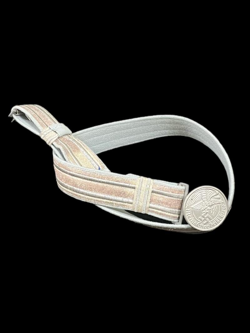 REPRODUCTION WW2 GERMAN SS ALLGEMEINE OFFICERS BROCADE BELT