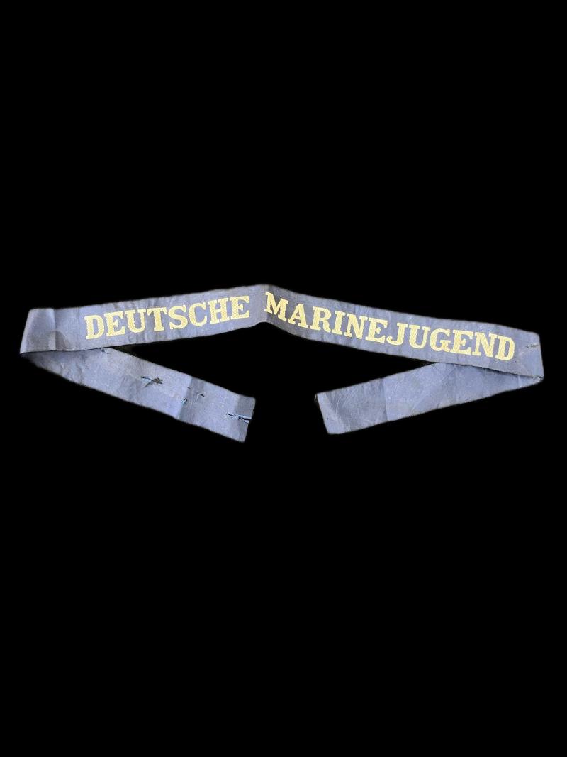 PRE WW2 GERMAN DEUTSCHE MARINE JUGEND CAP TALLY