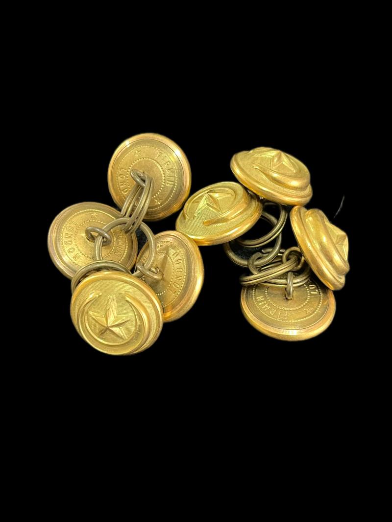 8 X WW1 TURKISH OTTOMAN BRASS BUTTONS