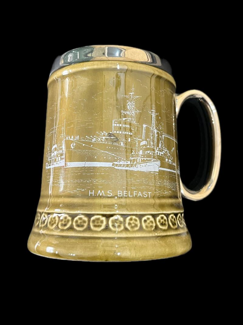 H.M.S BELFAST BEER MUG