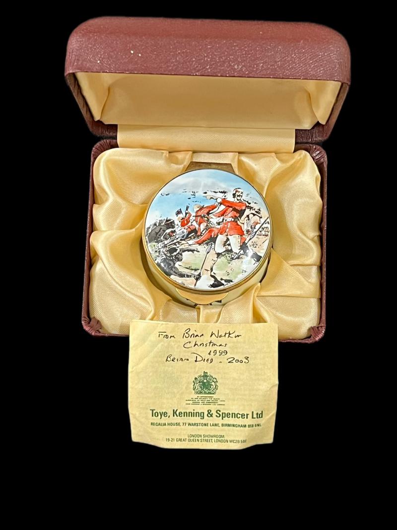 ZULU WAR ENAMEL POT IN BOX