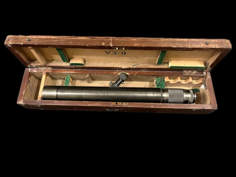 WW1 1915 DATED W.WATSON & SONS V.P 3 TO 9 GUN SIGHTING TELESCOPE IN ORIGINAL BOX