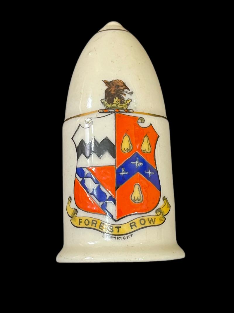 MODEL OF CANNON SHELL WITH THE FOREST ROW CREST