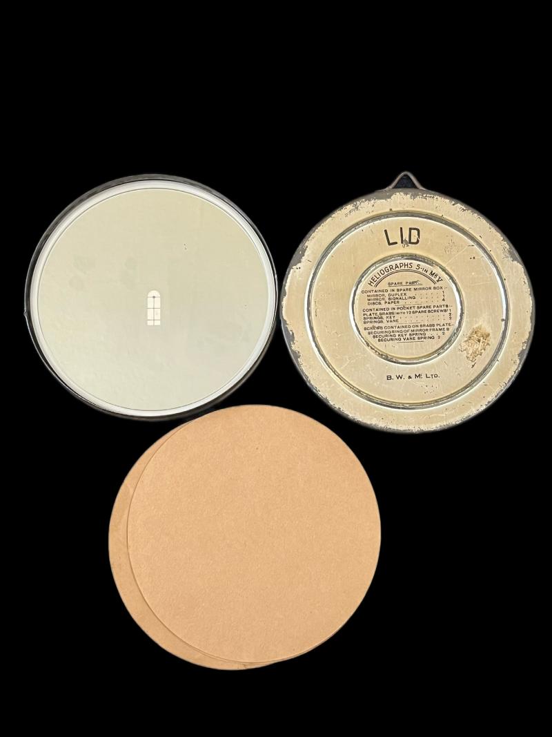 WW1 BRITISH HELIOGRAPH SPARE SIGNAL MIRROR