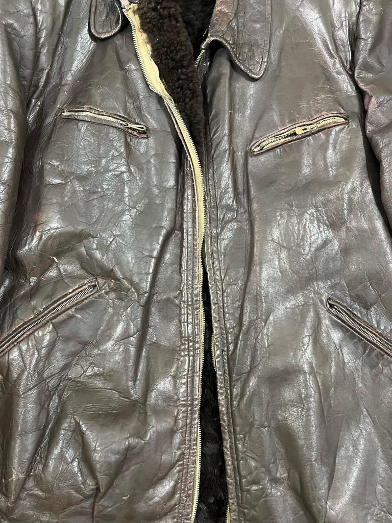 EARLY POST WAR GERMAN LEATHER JACKET (CONSIGNMENT)