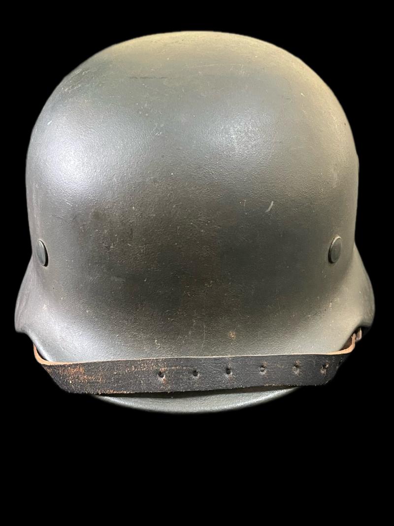 RARE WW2 GERMAN SS SINGLE DECAL M40 HELMET