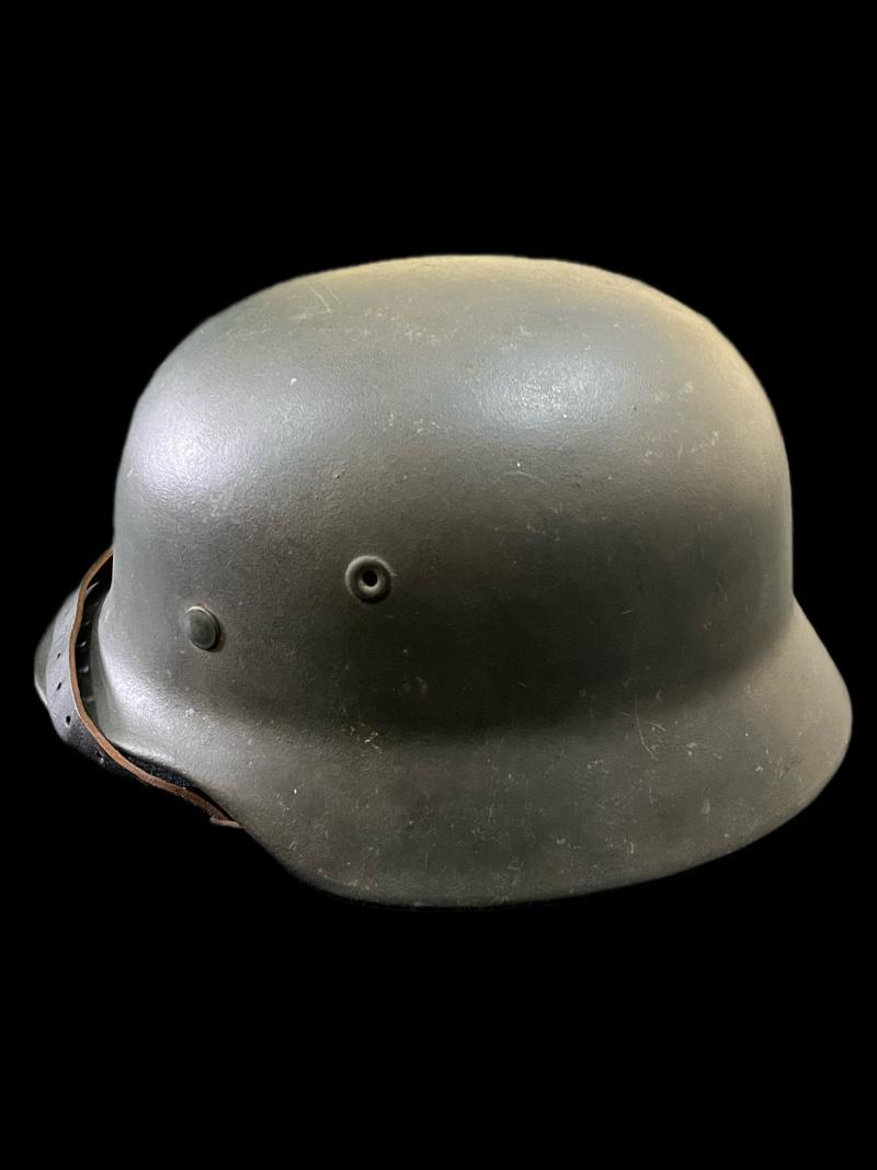 RARE WW2 GERMAN SS SINGLE DECAL M40 HELMET