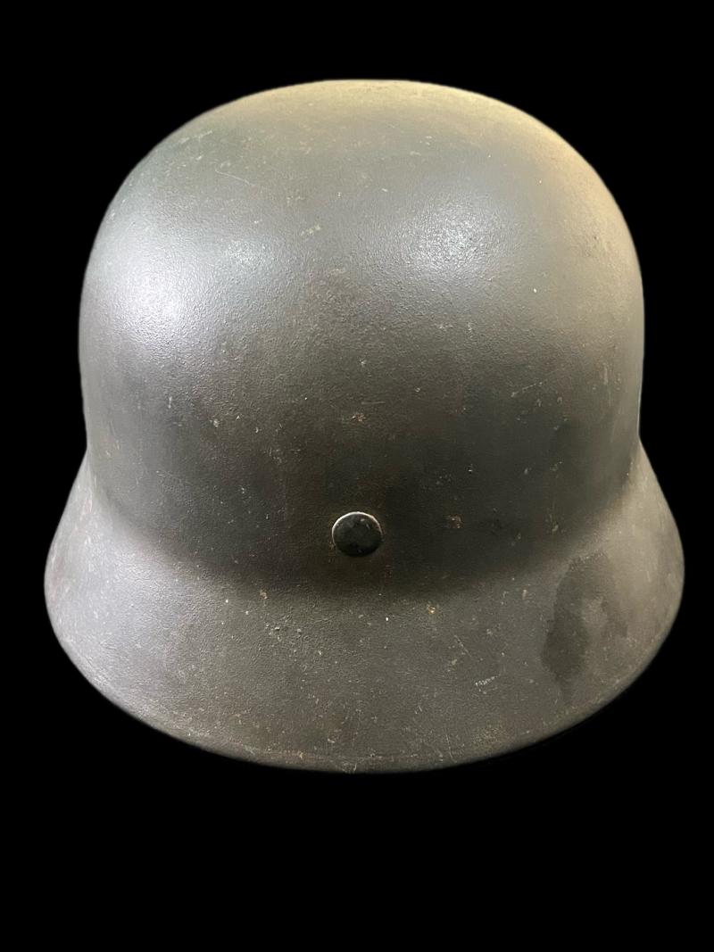 RARE WW2 GERMAN SS SINGLE DECAL M40 HELMET