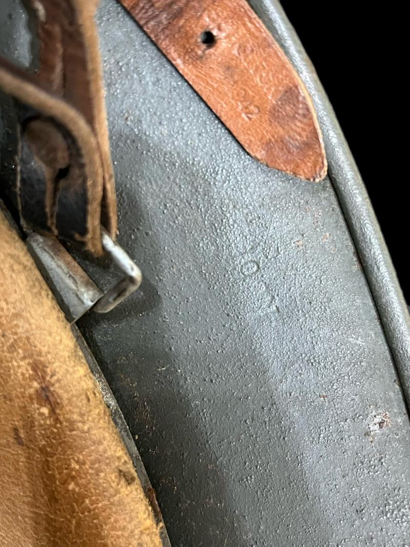 RARE WW2 GERMAN SS SINGLE DECAL M40 HELMET