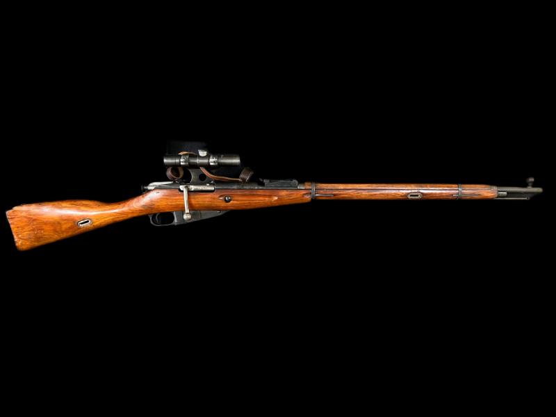 DEACTIVATED WW2 SOVIET MOSIN NAGANT SNIPER RIFLE (MATCHING) (NEW EU DEACTIVATION)