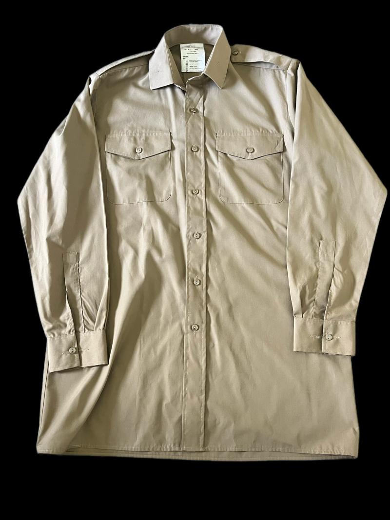 BRITISH MAN'S KHAKI LONG SLEEVE SHIRT