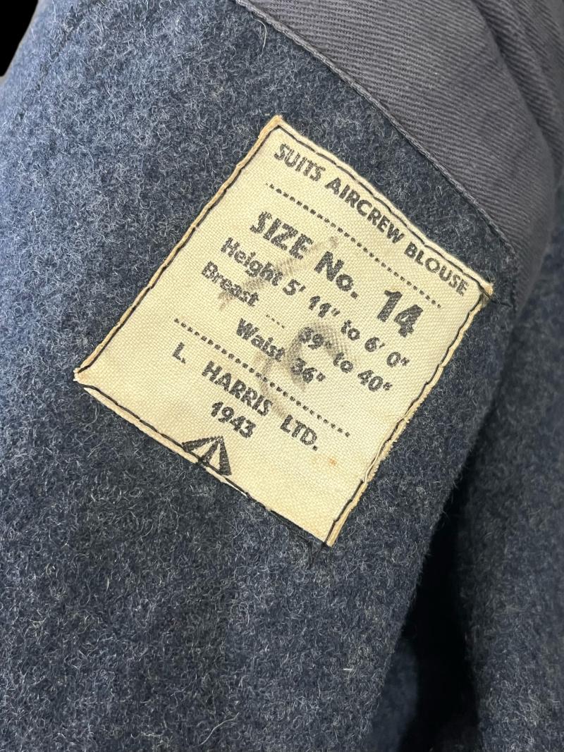 WW2 1943 DATED RAF AIR CREW BLOUSE (BATTLEDRESS)