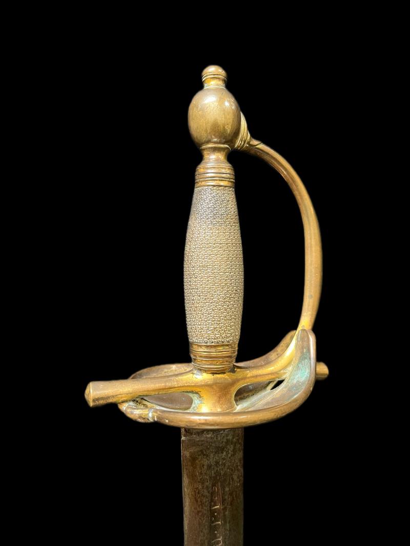 BRITISH CAVALRY OFFICER'S 1796 DRESS SWORD WITH RARE MISTAKE