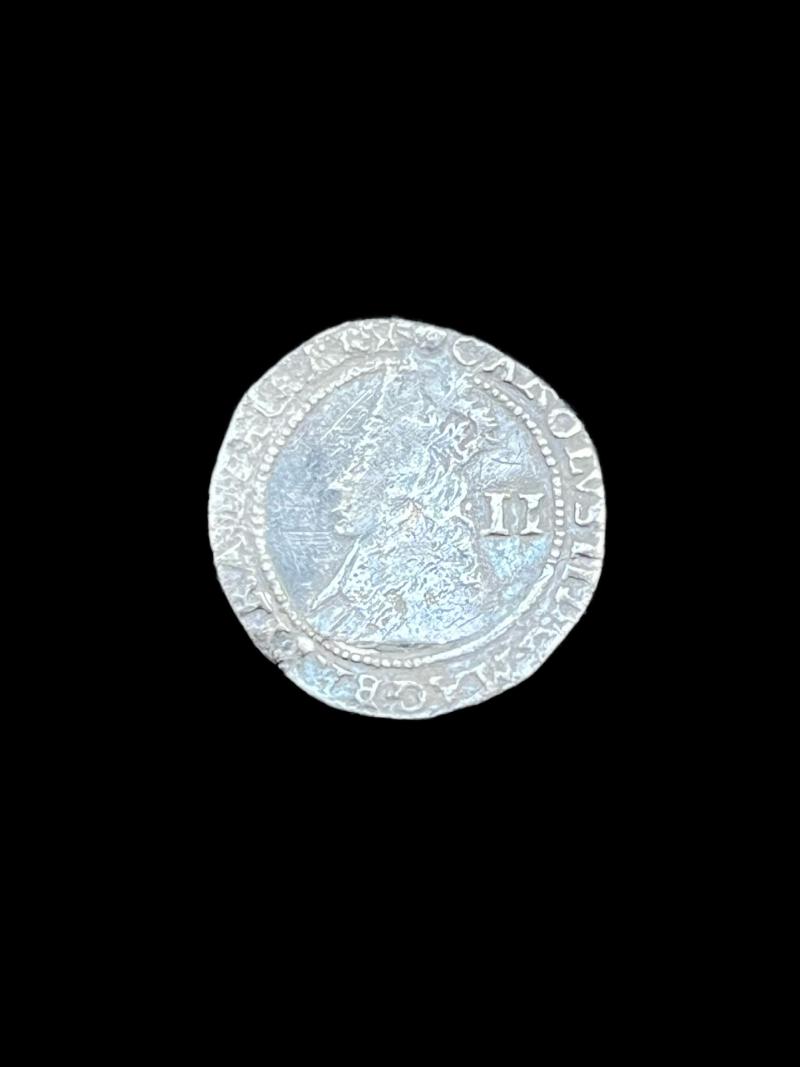 CHARLES II SILVER 2 PENCE COIN