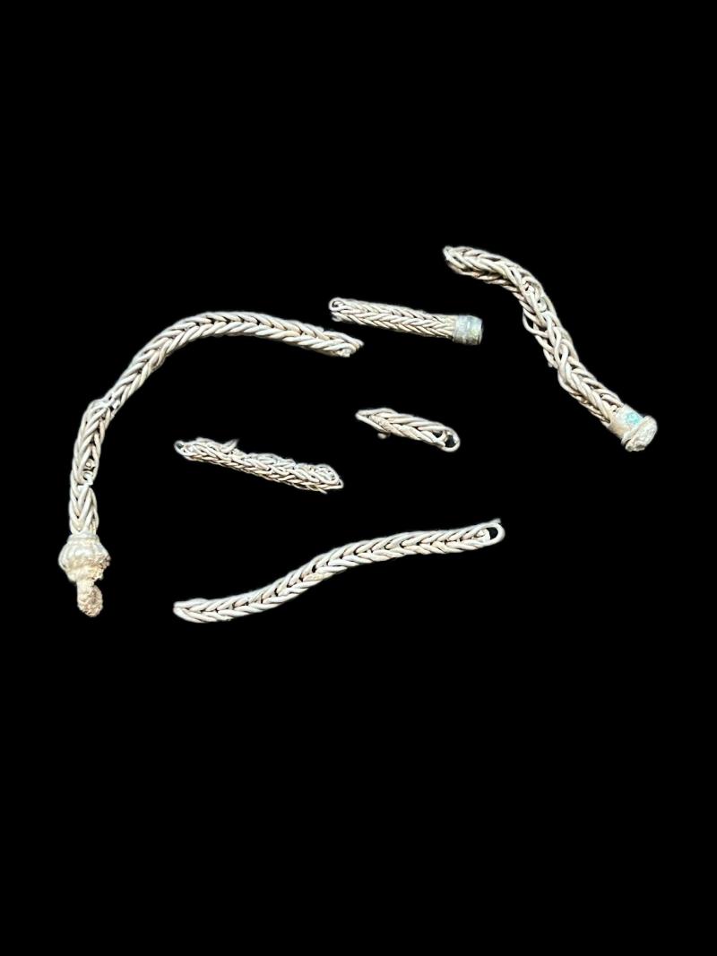 8TH-11TH CENTURY SILVER BRACELET (DAMAGED)