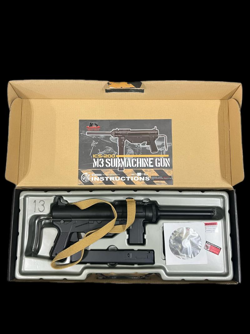 AIRSOFT ICS-200 M3 SUB MACHINE GUN (GREASE GUN)