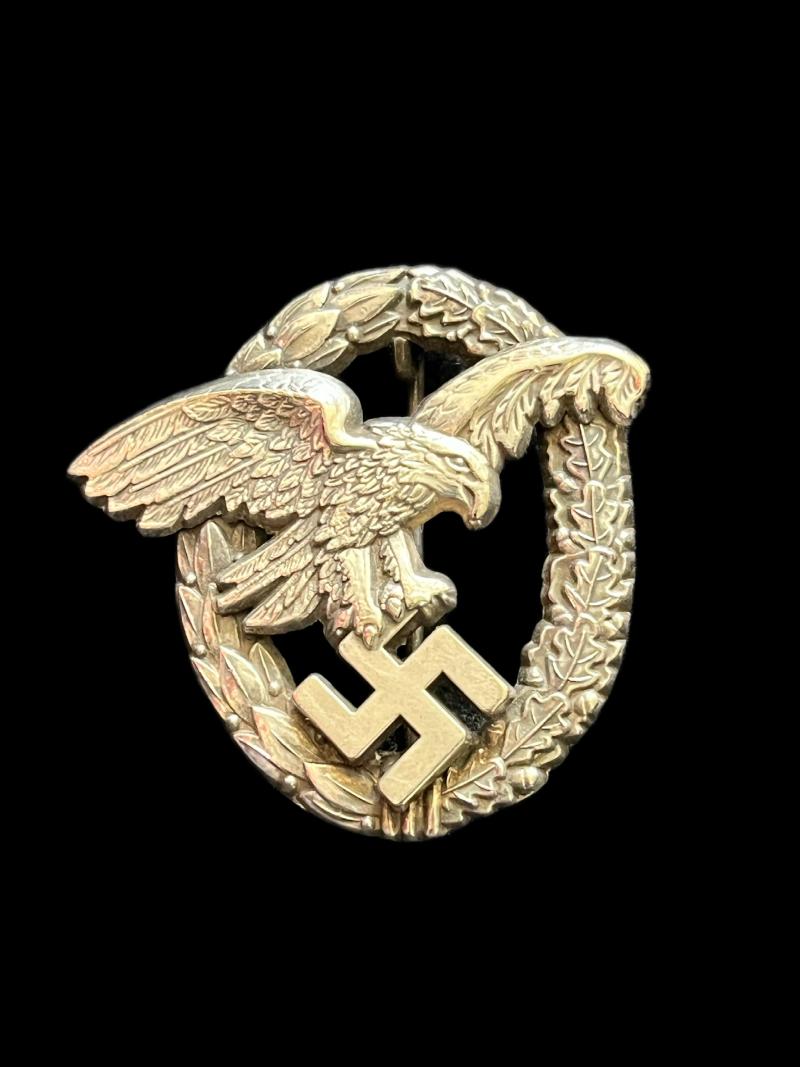 REPRODUCTION WW2 GERMAN LUFTWAFFE OBSERVERS BADGE