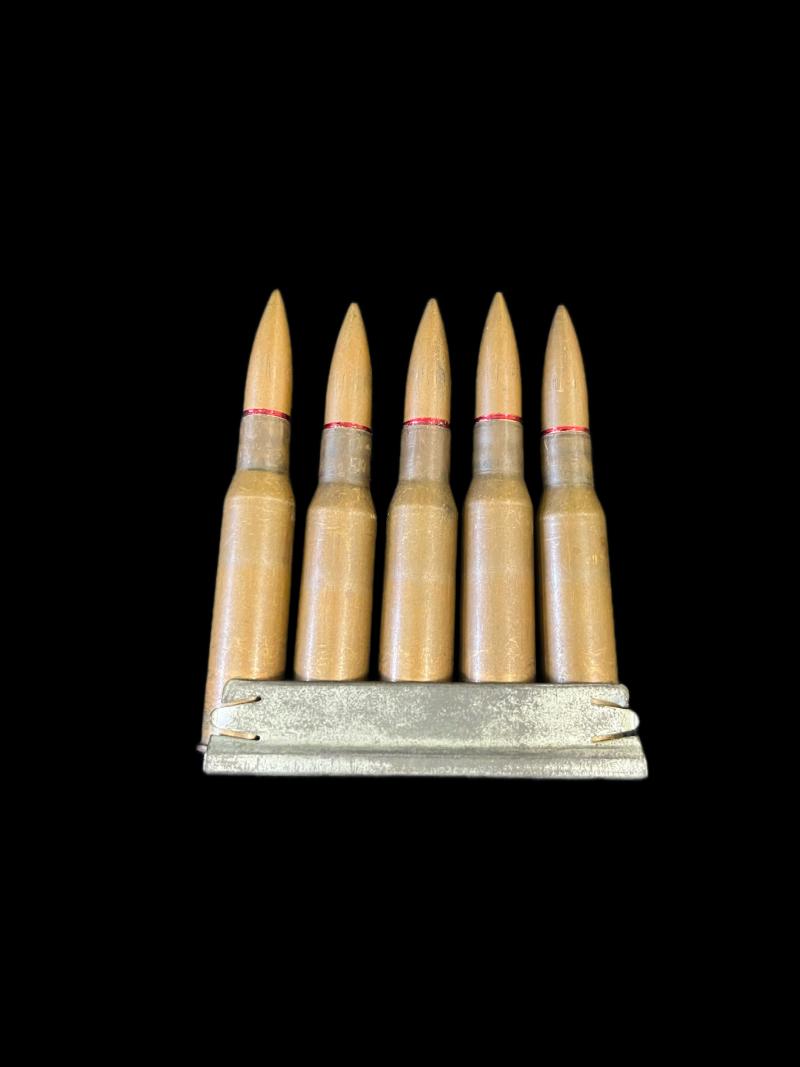 5 X MOSIN NAGANT INERT ROUNDS ON CLIP (INERT)
