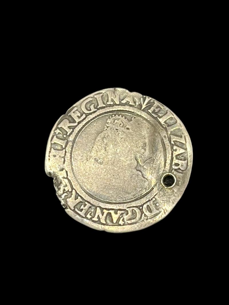 ELIZABETH 1ST SILVER SIXPENCE