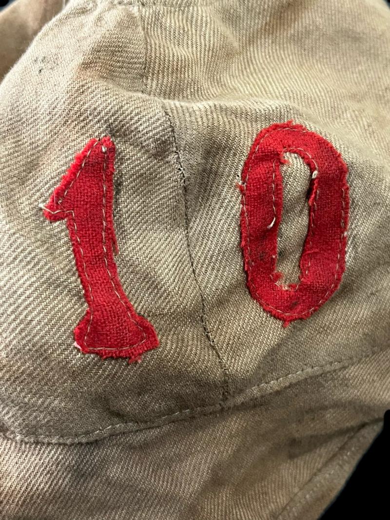 RARE WW1 GERMAN M15 PATTERN PICKLEHAUBE HELMET COVER (10TH INFANTRY REGIMENT)