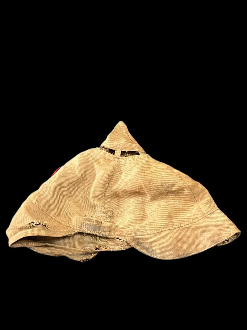 RARE WW1 GERMAN M15 PATTERN PICKLEHAUBE HELMET COVER (10TH INFANTRY REGIMENT)