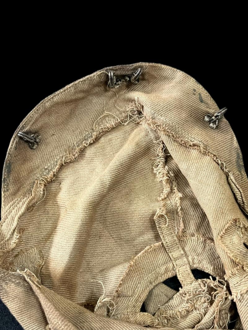 RARE WW1 GERMAN M15 PATTERN PICKLEHAUBE HELMET COVER (10TH INFANTRY REGIMENT)