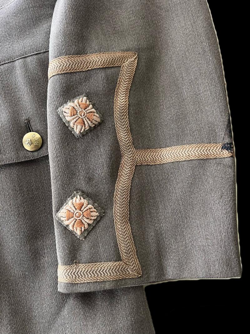 RARE WW1 CANADIAN RFC (ROYAL FLYING CORP) CUFF RANK TUNIC (NAMED) (WITH HISTORY)