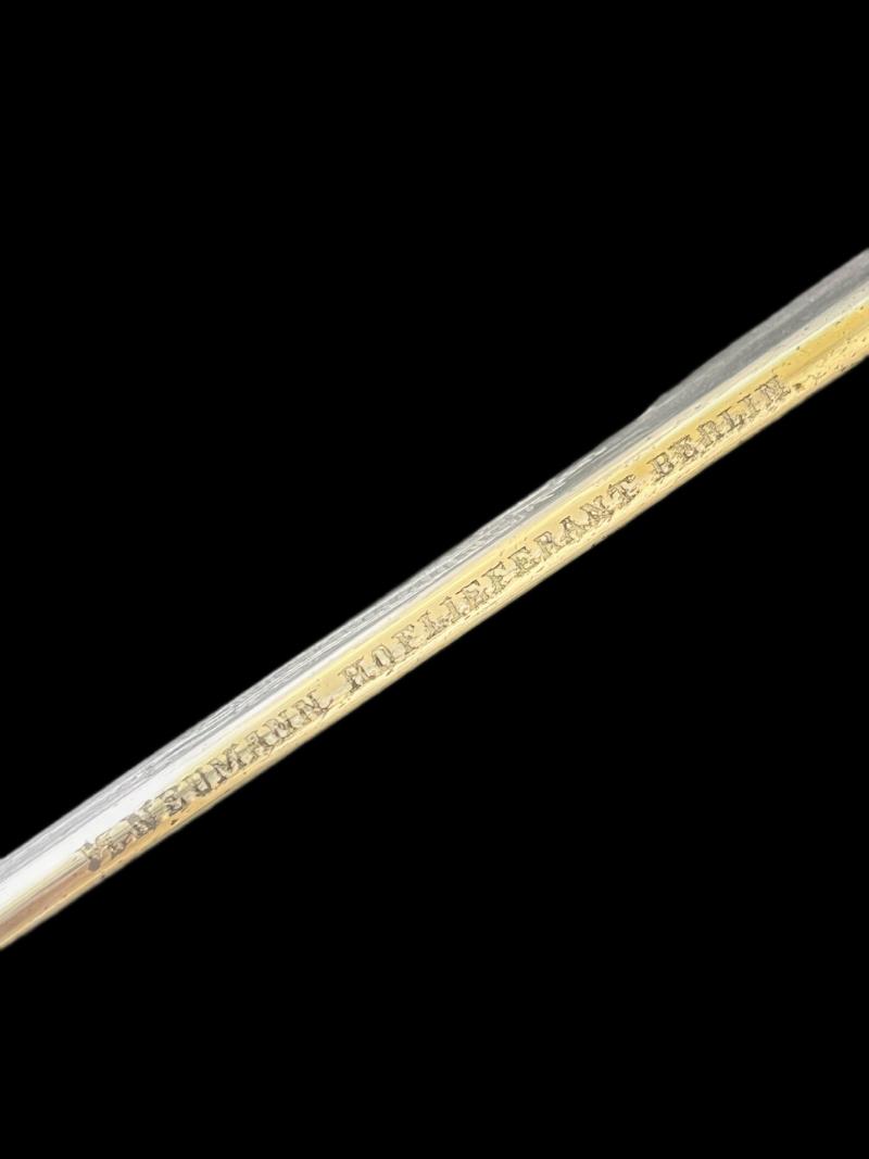 PRE WW1/WW1 GERMAN LION HEAD OFFICER'S SWORD (EISENHAUER)