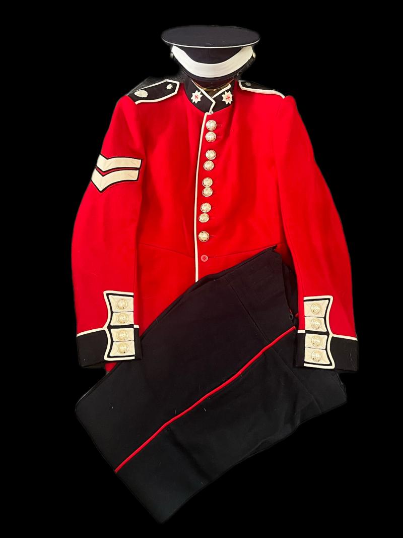 COLDSTREAM GUARDS TUNIC, TROUSERS AND PEAK CAP