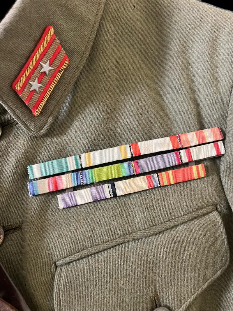 WW2 JAPANESE OFFICER'S TUNIC AND BELT SET (NAMED)