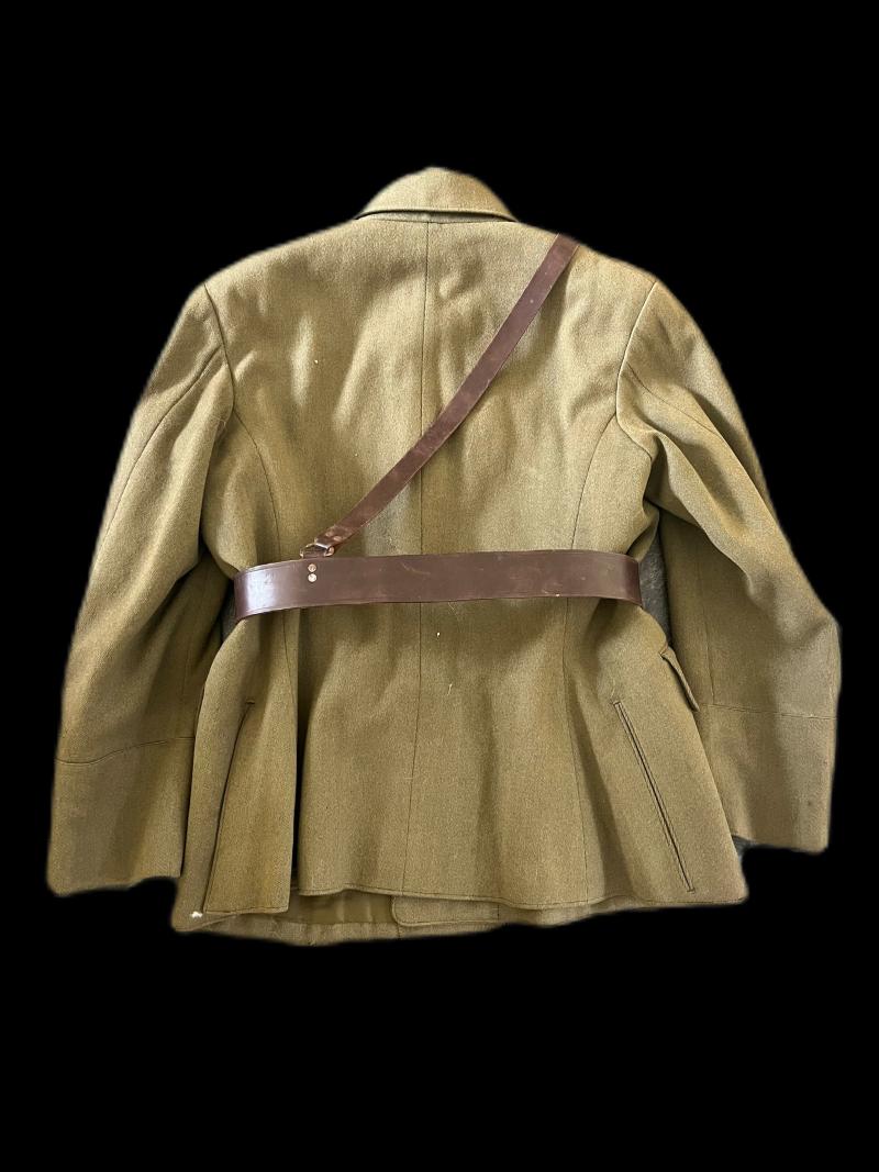 WW2 JAPANESE OFFICER'S TUNIC AND BELT SET (NAMED)