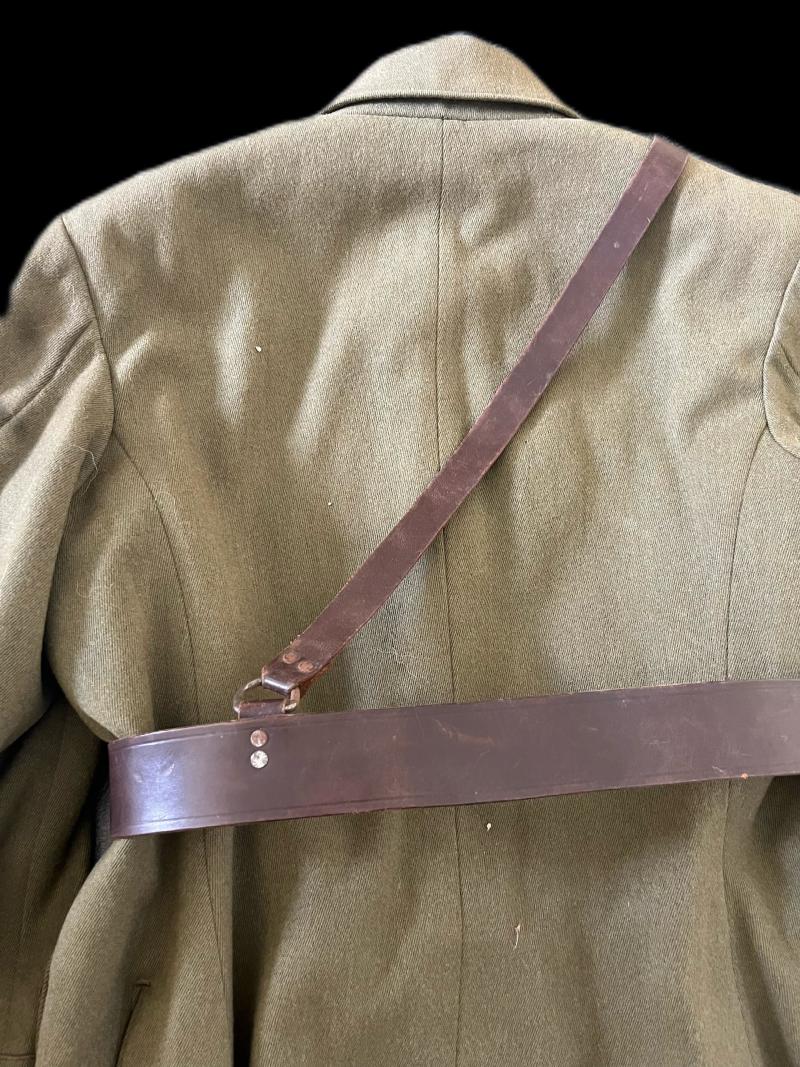 WW2 JAPANESE OFFICER'S TUNIC AND BELT SET (NAMED)