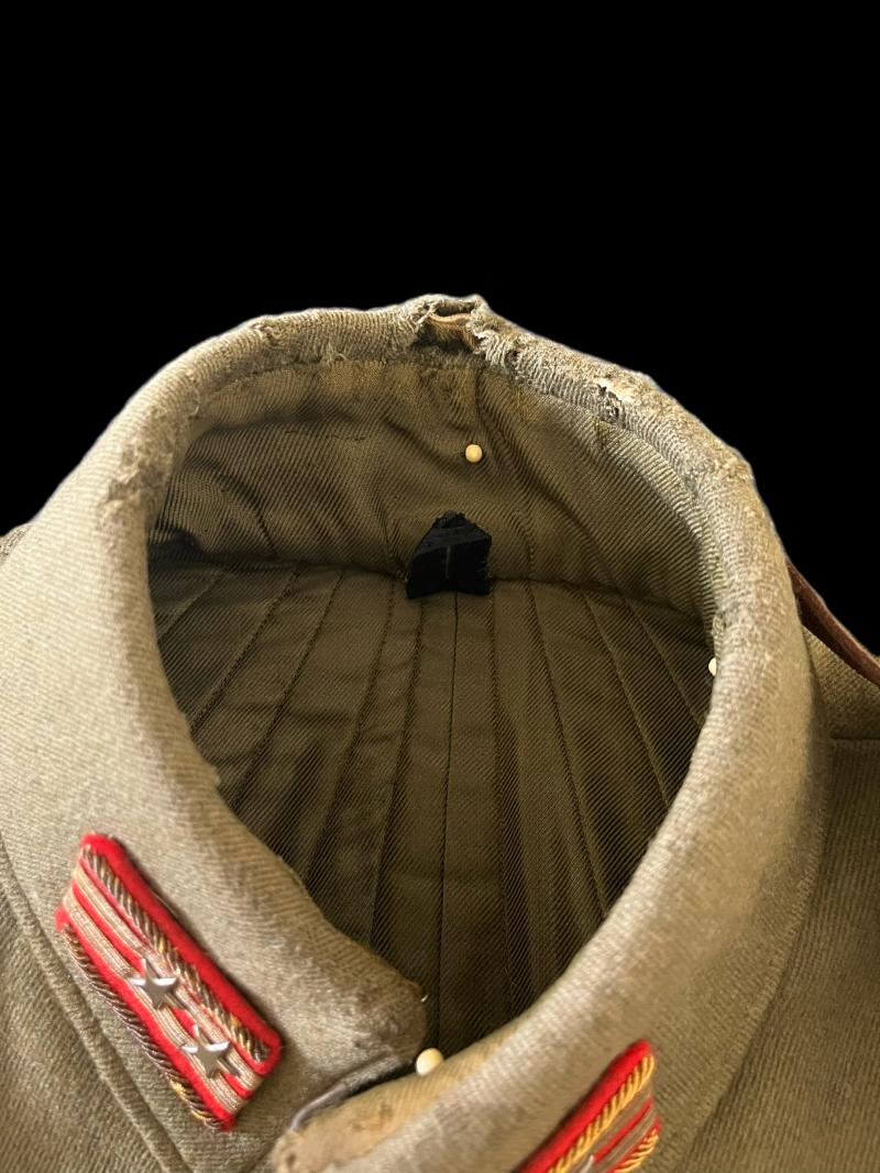 WW2 JAPANESE OFFICER'S TUNIC AND BELT SET (NAMED)