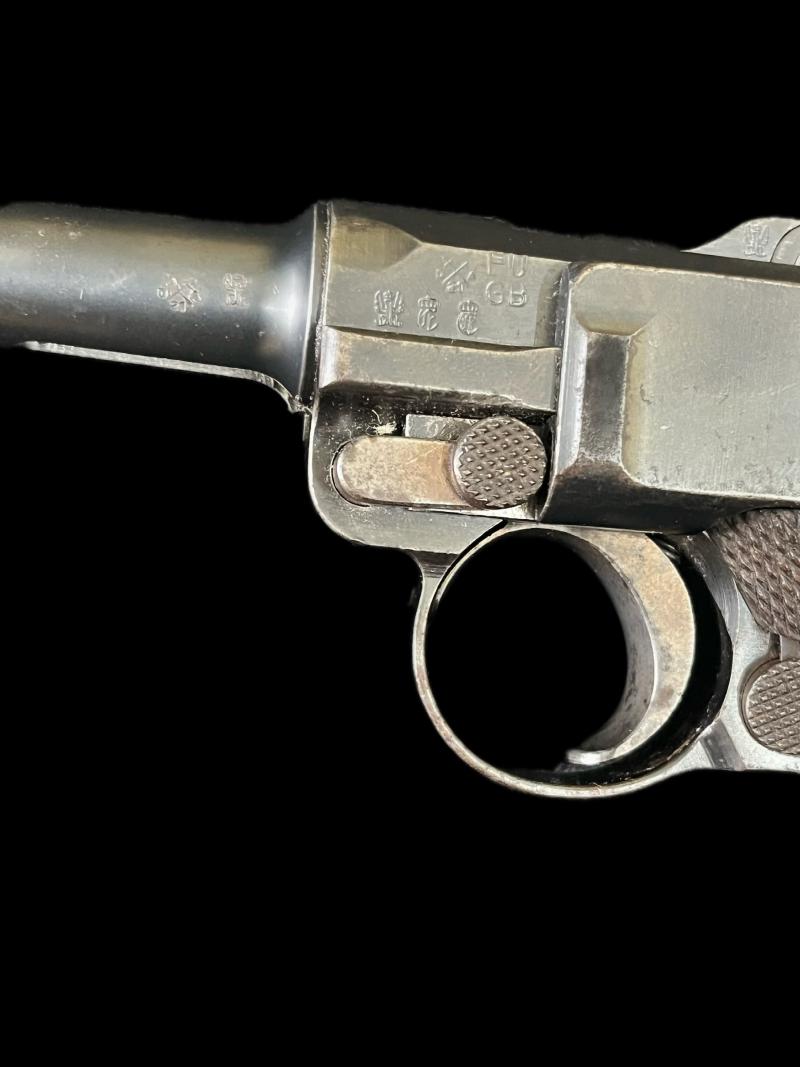 RARE DEACTIVATED EARLY WW1 1908 GERMAN MILITARY ISSUE LUGER PISTOL (NAMED) (NEW EU DEACTIVATION)