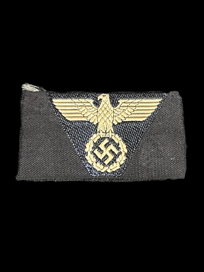WW2 GERMAN NSBO OR DAF BEVO WOVEN CAP EAGLE