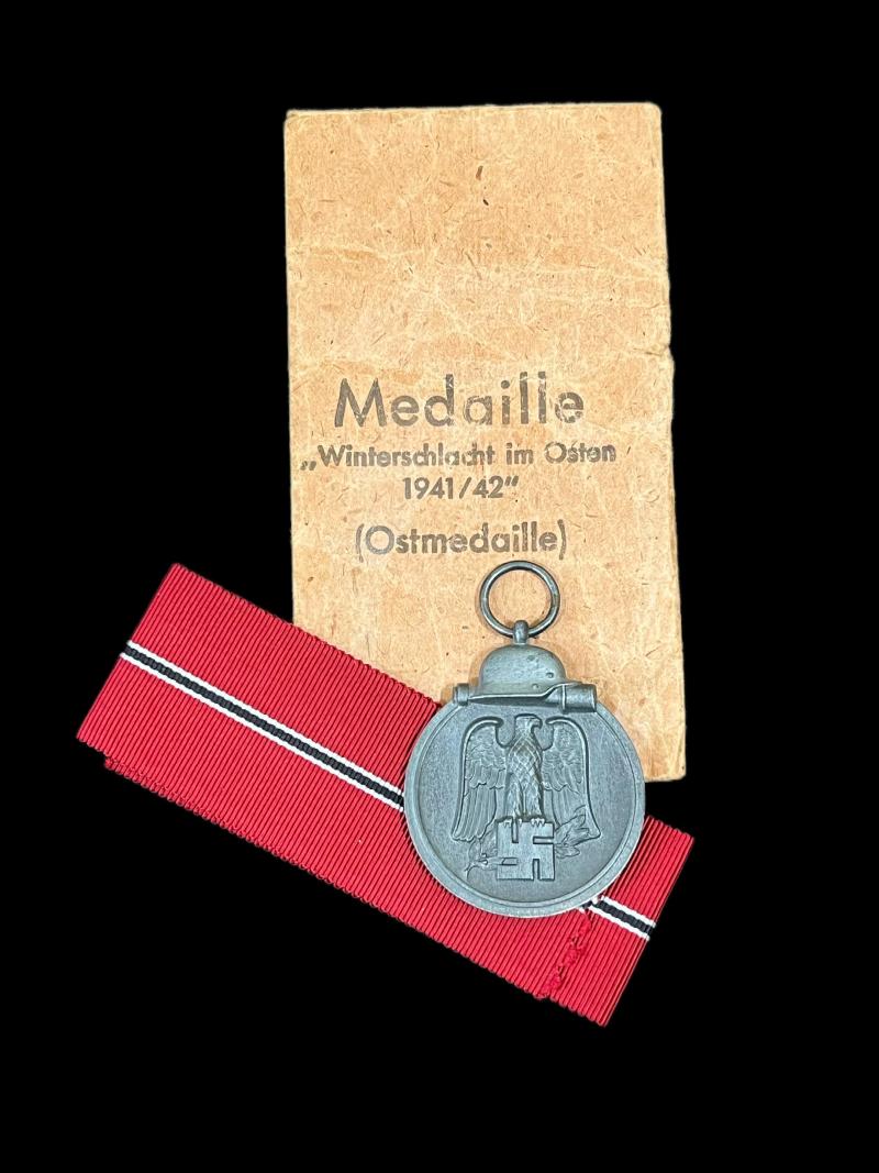 WW2 GERMAN EASTERN FRONT MEDAL WITH PACKAGING