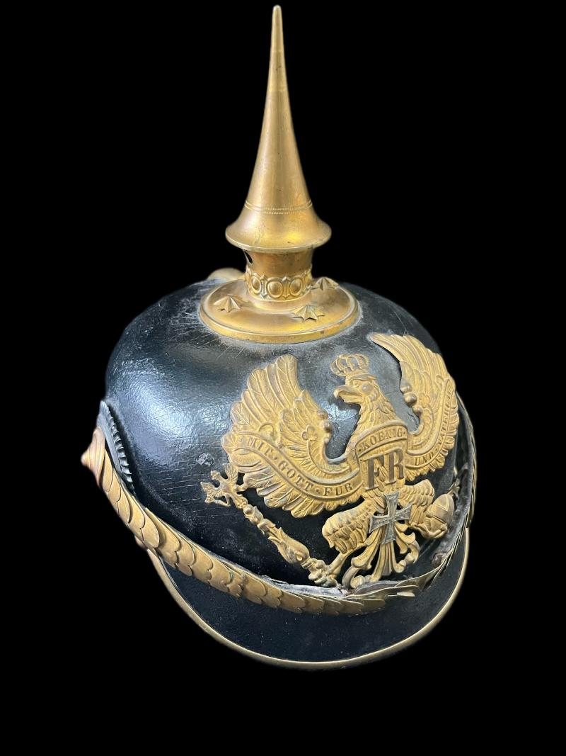 WW1 GERMAN INFANTRY OFFICER'S RESERVE PICKLEHAUBE