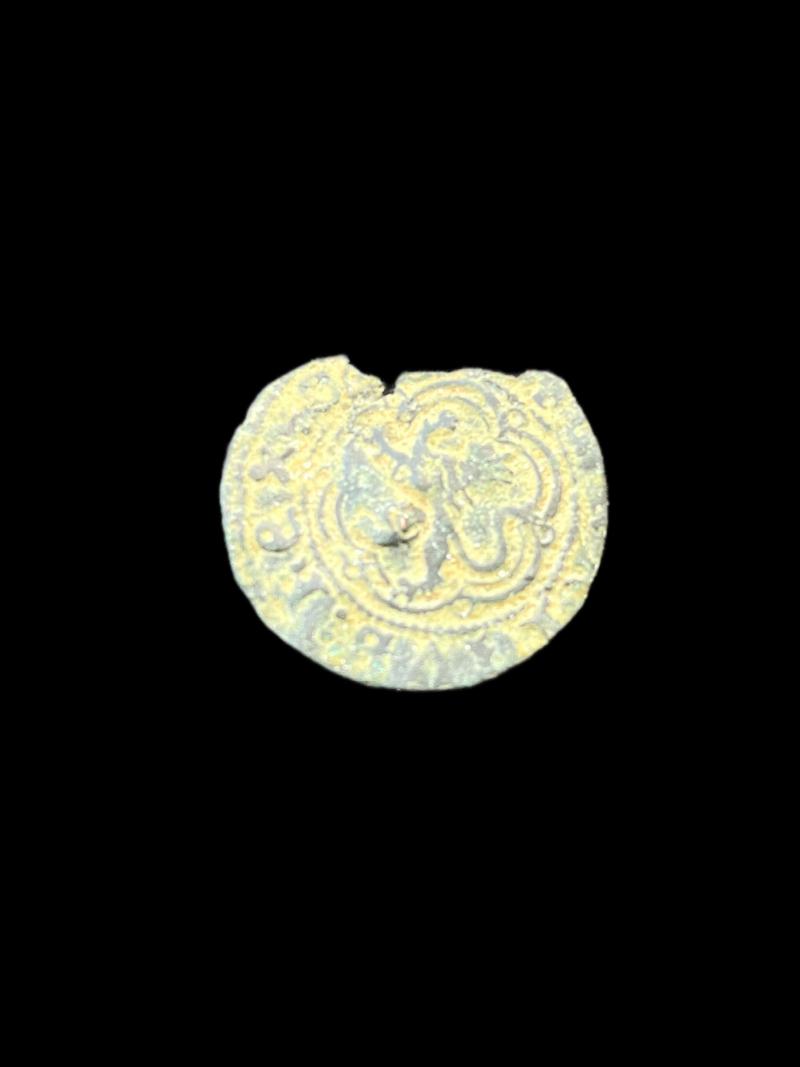 HENRY III SPAIN 1 BLANCA COIN (1400-1406)