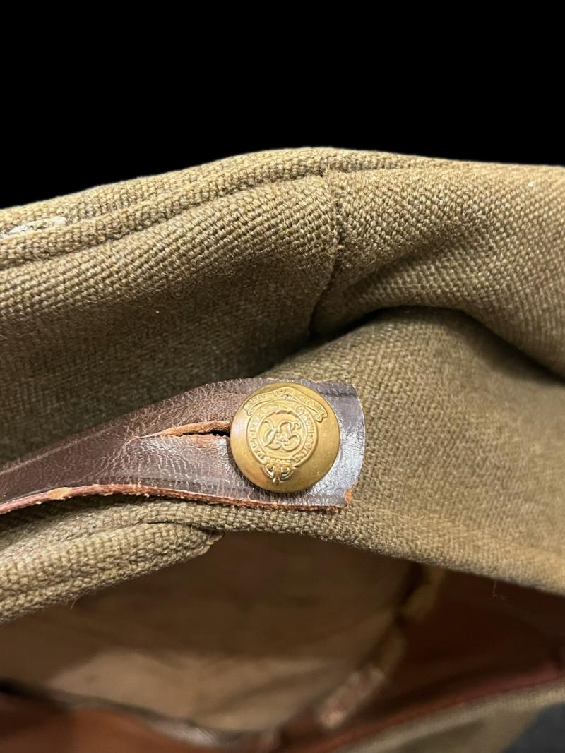 WW2 BRITISH OFFICER'S CAP (NAMED CRAWFORD-JONES.C)