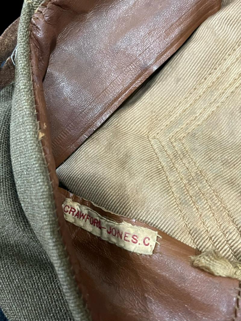 WW2 BRITISH OFFICER'S CAP (NAMED CRAWFORD-JONES.C)