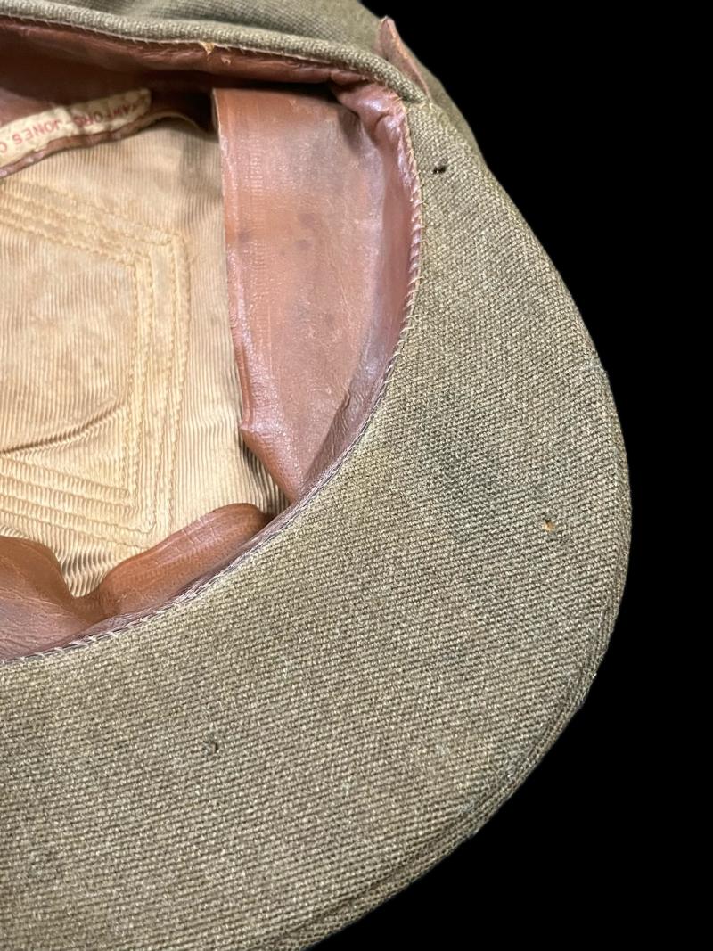WW2 BRITISH OFFICER'S CAP (NAMED CRAWFORD-JONES.C)